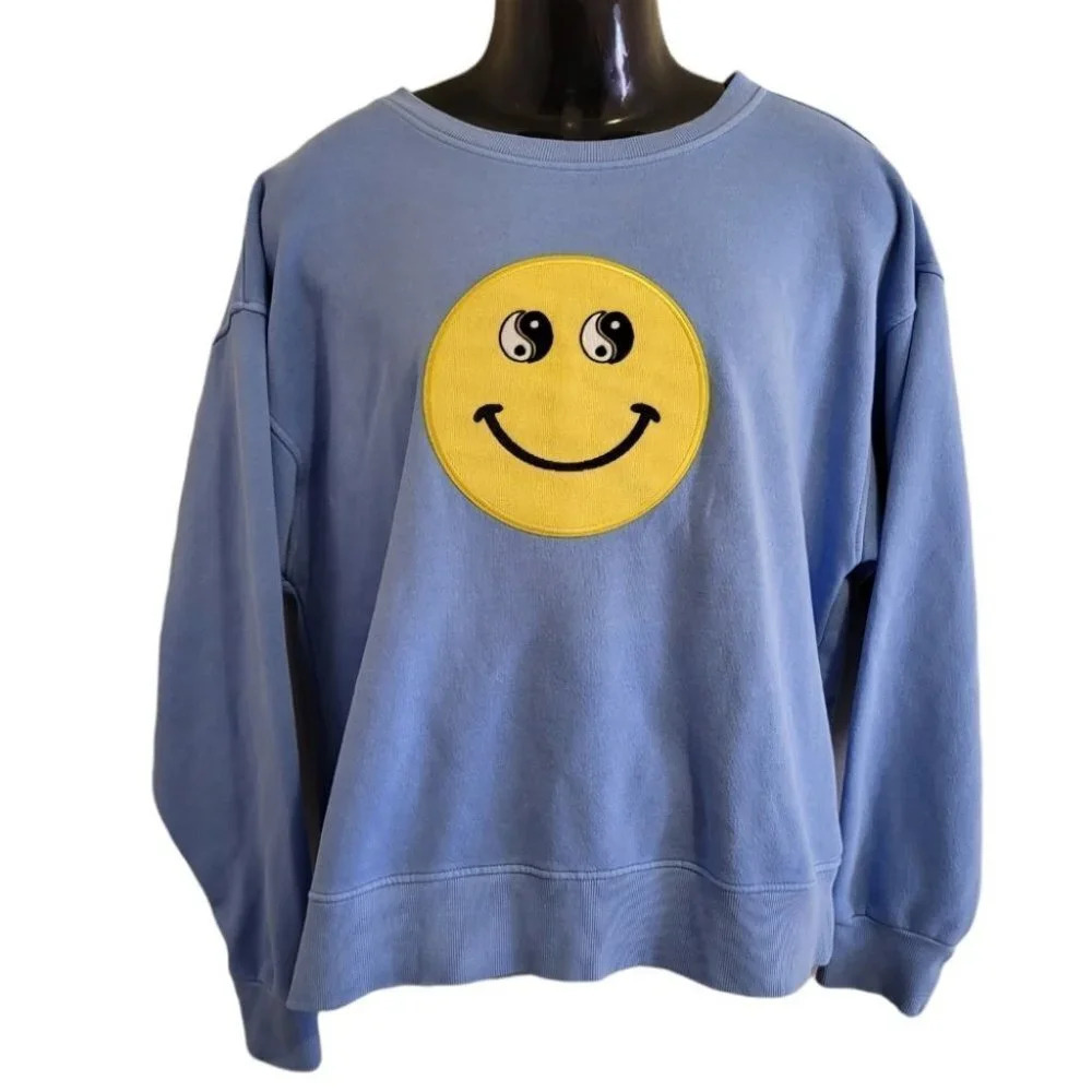 Forever 21 Smiley Face Sweater (Size 2X)